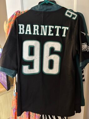 Nike Black Philadelphia Eagles Barnett #96 Jersey